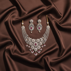 Diamond Flower Neckalce - DN0028