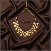 3 Layer Elegant Kaasu Necklace in Nakshi - NN00758