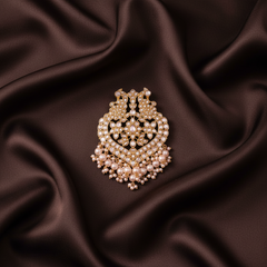 Beautiful Peacock Kundan Pendant - KP00187
