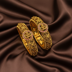 Nakshi Polish Kempu Bangles - BG00715