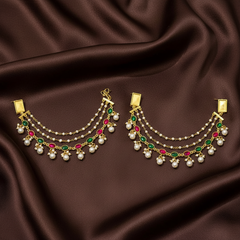 Jadau Pearl Hanging Layer Maatil - MT00107
