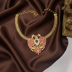 Panchaloha Gandaberunda Pendant with Chain - NN00922