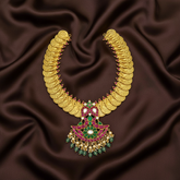 Kasu Haram in Jadau Kundan with Pendent - KH0062