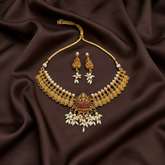 Small Nakshi necklace With Lakshmi Pendant - NN00929