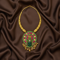 Jadau Pendant with Kante Set - KN00668
