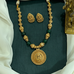Nakshi Necklace with Lakshmi Pendant - NN00859