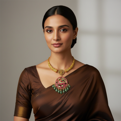 Jadau Pendant Kante Sets- KN00655