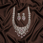 Beautiful Flower Side Pendant with Hug Flower Haram - DH0041