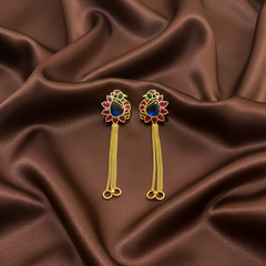 Jadau Peacock Bugadi ear Maatil - MT00106