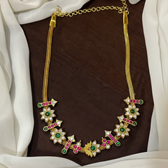 Jadau Kundan Simple Necklace - KN00667