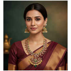 Beautiful Mango Necklace in Nakshi - NN00238