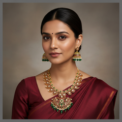 Beautiful Mango Necklace in Nakshi - NN00238
