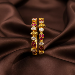 Mango Jadau Mozonite Openable Bangle - BG00669