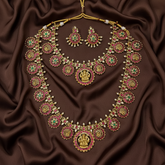 Kempu Stone Lakshmi Bottu Combo - BR0072