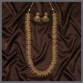 Antique Lakshmi and Mango Haram In Nakshi - NH00239