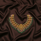 Beautiful Peacock with Lakshmi in Kundan - KN00238