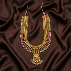 Jilebi Lakshmi Long Jadau Haram - KH00368