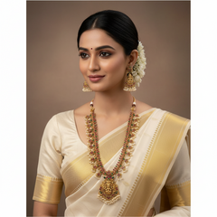 Nakshi Lakshi Rice Pearls Haram - NH00470