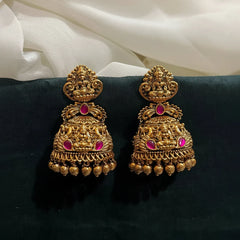 Jadau Lakahmi Nakshi Jhumkis - KE00579