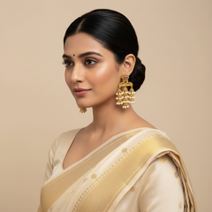 Nakshi 3 step earrings - NE00652