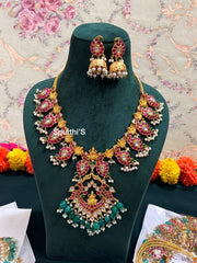 Mango Laxmi Haram with Earrings - KH00125