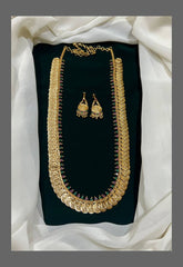 Green and Red stone Kashu Mala in Nakshi - NH0099