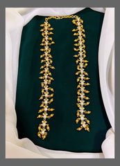 Jadau Front Open Gold Replica Haram - KH00196