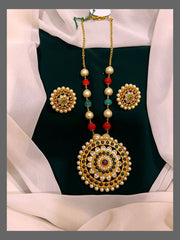 Multicolour Beads With Nakshi Pendent - PB0091