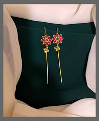 Flower Bugadi With Pearl - BU00131