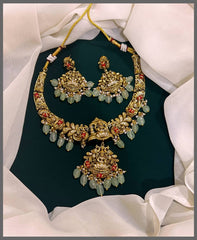 Beautiful Lakshmi Necklace In Nakshi - NN00449