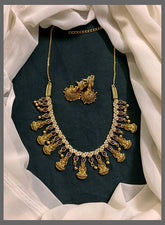 Beautiful Small Lakshmi Necklace In Nakshi - NN00621