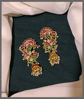 Beautiful Big Peacock Bugadi in Kundan - BU00146