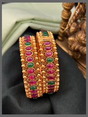 Rich Multi Colour Stone Bangle in Kundan - BG00614