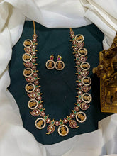 Beautiful Kempu Stone Lakshmi Haram - NH00409