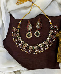 CZ Stone Traditional Mango Necklace - NN0037