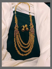 Beautiful Nakshi Haram With Side Peacock - NH00213