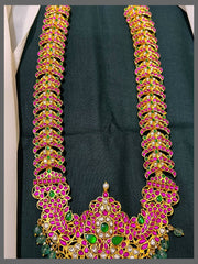 Jadau Peacock Long Haram - KH00296