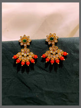 Simple and Beautiful White and Coral Earring - NE00536