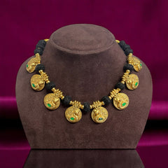 Black Dori With Peacock Kaasu - BD0033