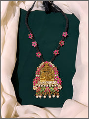 Black Dori Lord Kundan Pendent - BD0057