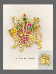 Durga devi pendant in Kemp - NP0030