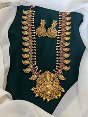 Ganesh Pendent with Mango Haram in Nakshi - NH00115