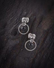German Silver Designer Earrings - NE00628