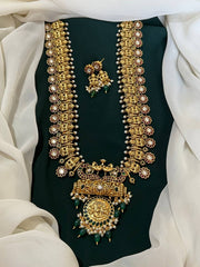 Lakshmi Haram with Lakshmi Pendent in Nakshi - NH00116