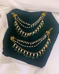 Rice pearl Matilu with Emerald pearl - MT0010