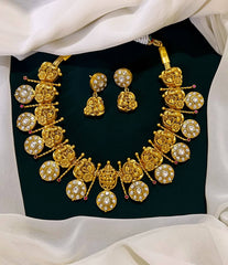 Bottu mala with Peacock in Jadav Kundan - KN00147