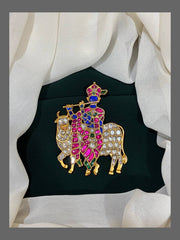 Krishna pendent in Kundan - KP0085