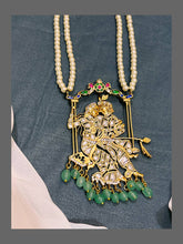 Beautiful Pearl Haram with Radha Krishna Peandent - PB00121