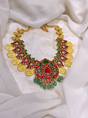 Kashu with Mango necklace in Jadav Kundan - KN00137
