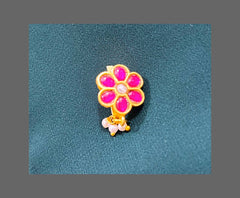 Ruby Nose Ring In Kunda - NR0010